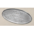 Silver Merry Christmas 3" Diameter Oval Seal